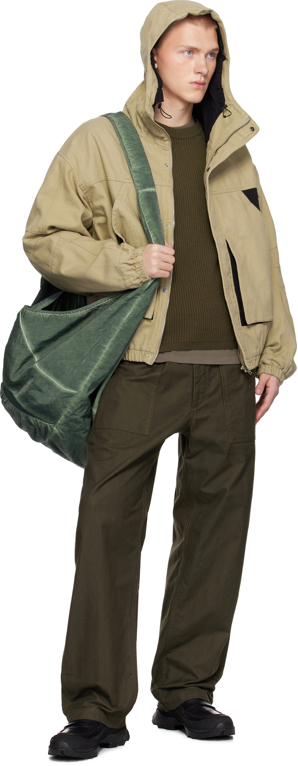 ROA Taupe Canvas Cotton Jacket ROA