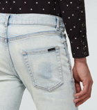 Saint Laurent - Skinny-fit faded jeans