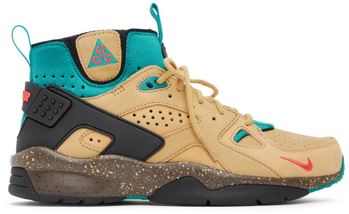 Photo: Nike Tan & Turquoise ACG Air Mowabb Sneakers