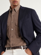 Canali - Cotton-Corduroy Shirt - Brown