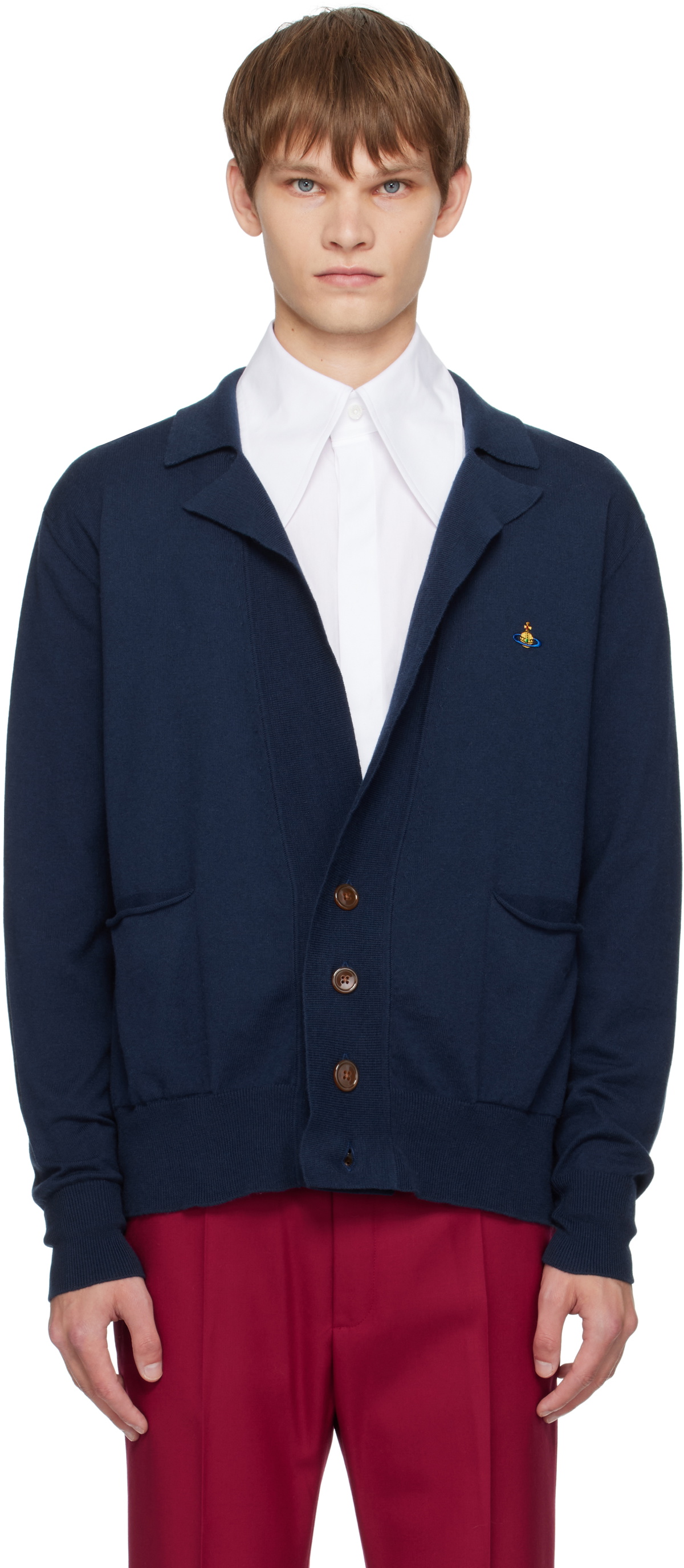 トップス Vivienne Westwood RIPPED CARDIGAN Vivienne Westwood Green Ripped Cardigan Vivienne Westwood