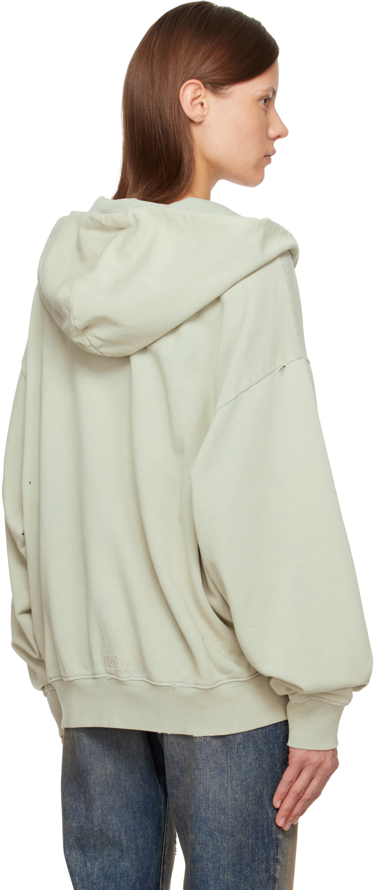 032c Green Hardcore Wellness Zip-Up Jacket