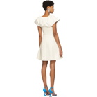 Edit Off-White Capelet Short Dress