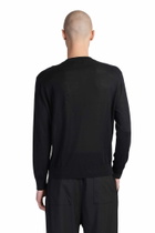 Laneus Knitwear In Black Wool And Polyester