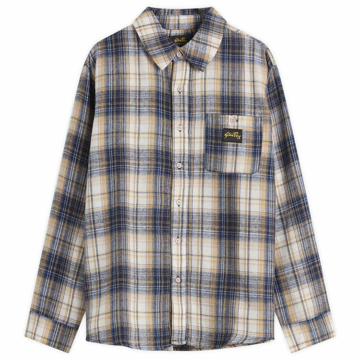 Stan Ray Men's Flannel Shirt in Navy Plaid