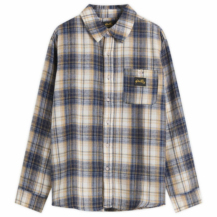 Photo: Stan Ray Men's Flannel Shirt in Navy Plaid