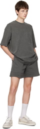 John Elliott Gray Reconstructed Shorts