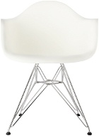 Herman Miller® White Eames Molded Plastic Armchair