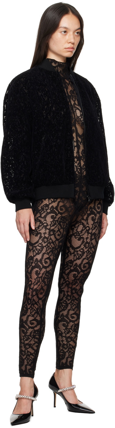 Moschino Black Lace Jumpsuit