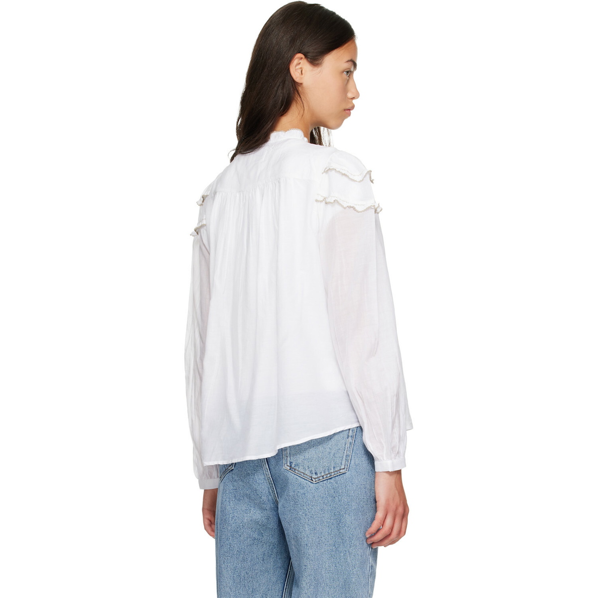 Isabel Marant Etoile White Christa Blouse