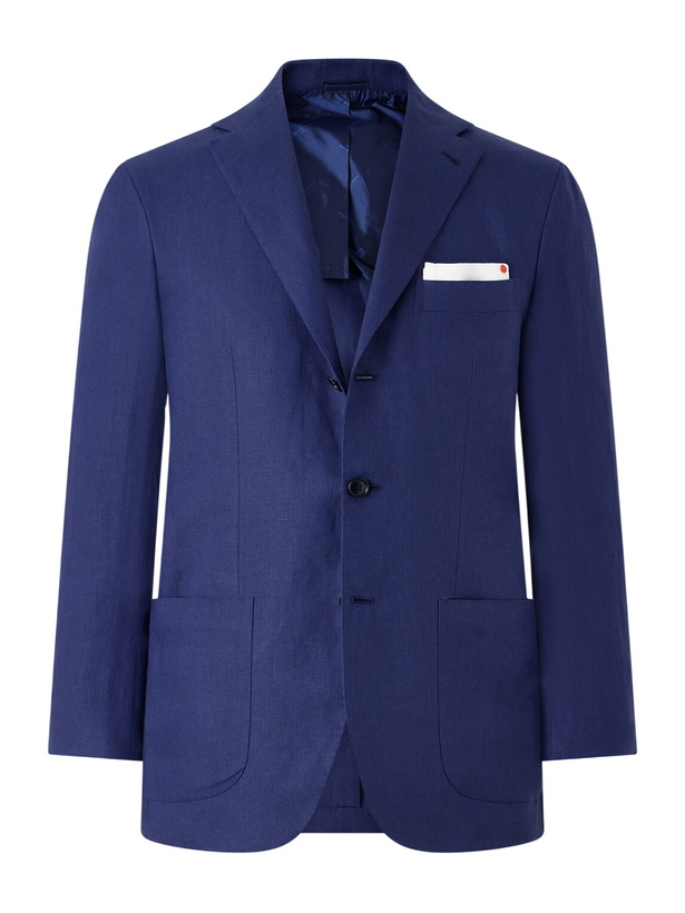 Photo: Kiton - Linen Blazer - Blue