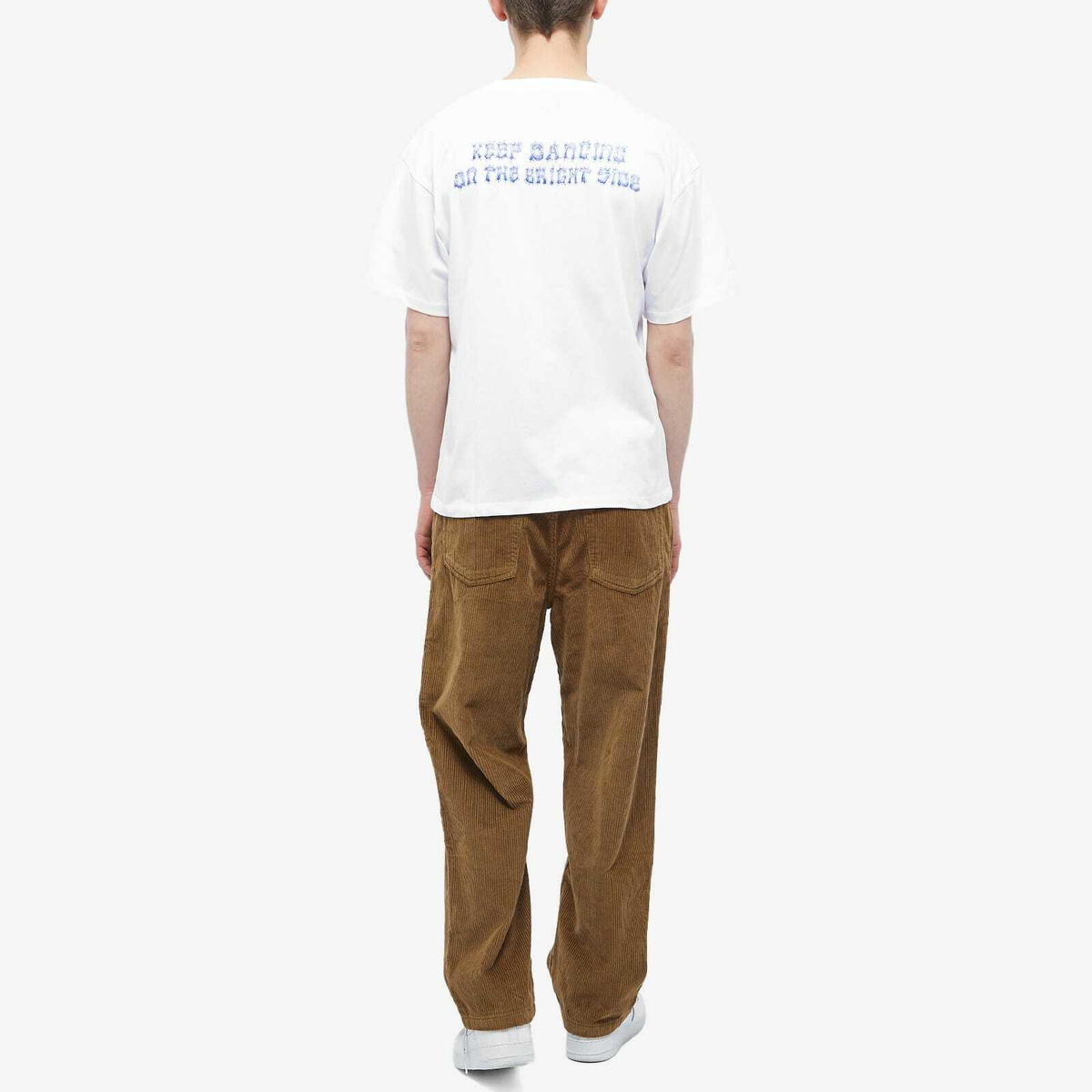 PACCBET Men's Keep Dancing T-Shirt in White PACCBET