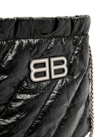 Balenciaga Crush XS Quilted Leather Tote - Black - One Size