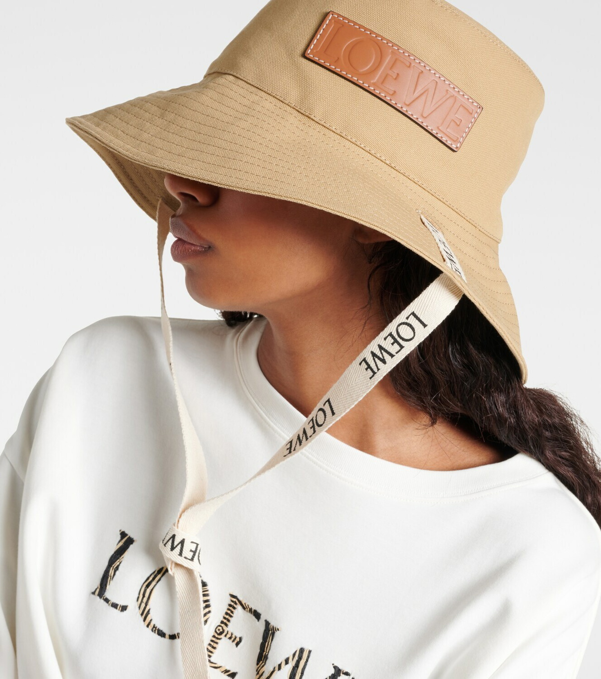 Loewe Logo canvas bucket hat