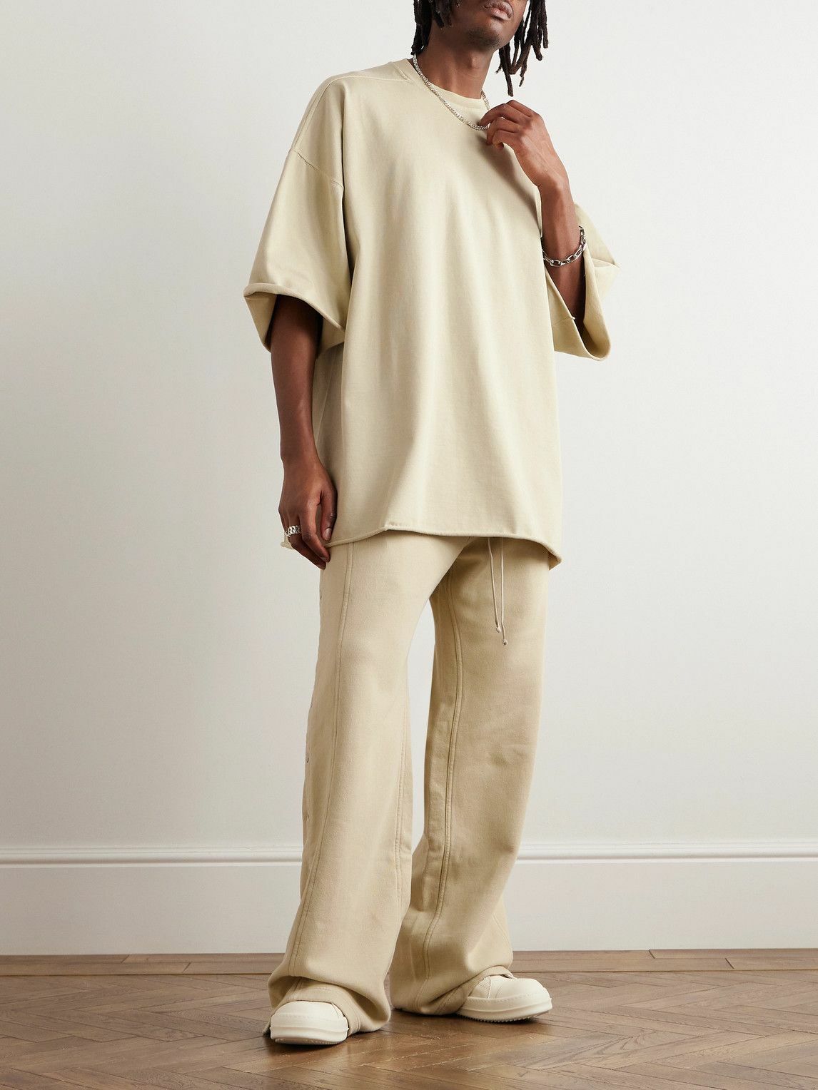 Tシャツ・カットソー RICK OWENS COTTON JERSEY HOODED T-SHIRT RICK OWENS KIDS Cotton-Jersey Hoodie for Men | MR PORTER