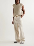 Nanushka - Malthe Ribbed Wool and Cashmere-Blend Sweater Vest - Neutrals