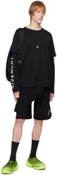 Givenchy Black Double Layer Long Sleeve T-Shirt