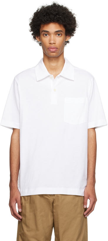 Photo: Dries Van Noten White Buttoned Polo