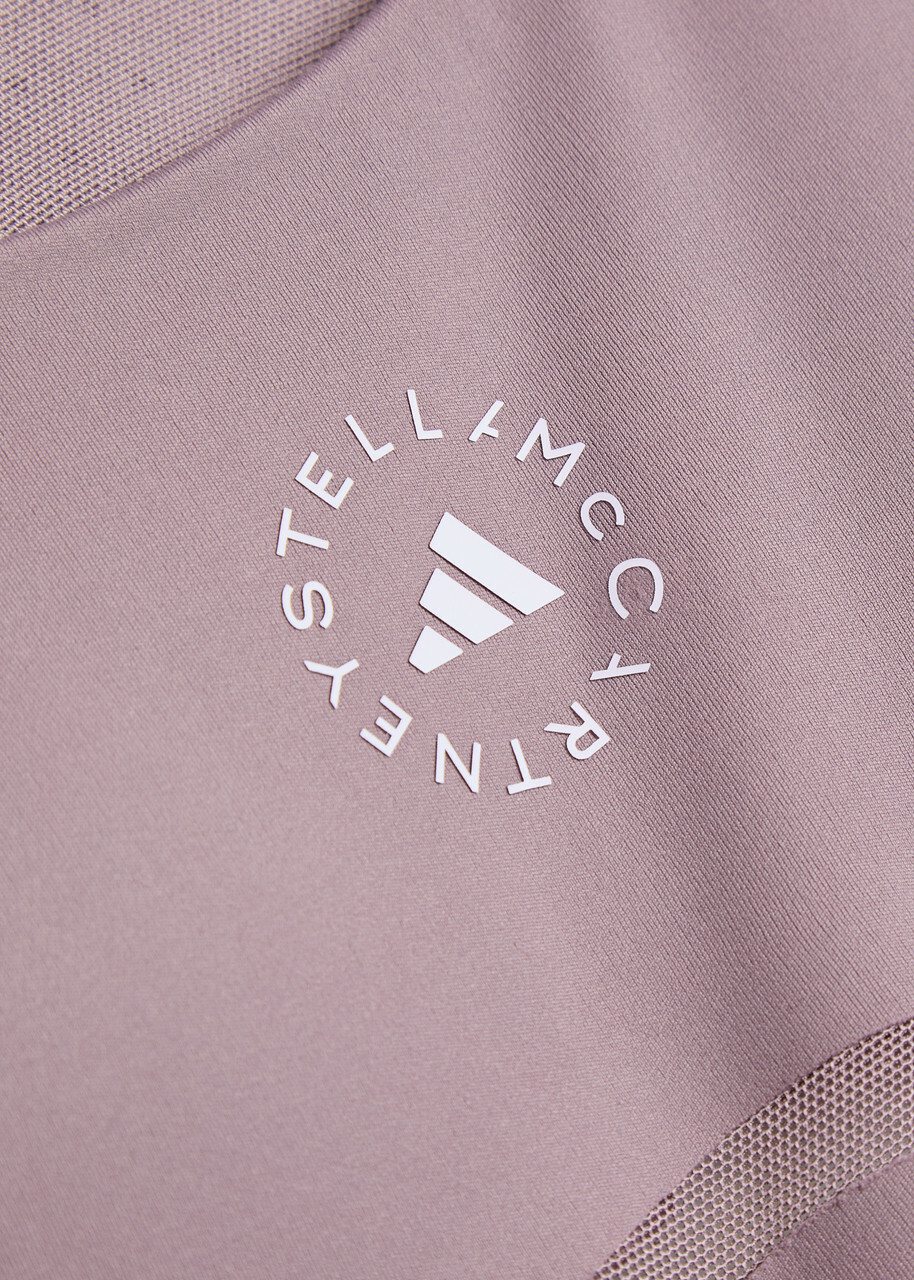 Adidas X Stella Mccartney Power Impact Stretch-jersey Training bra Purple