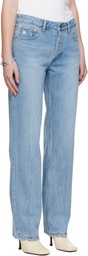 R2W Blue Hatty Tapered Jeans