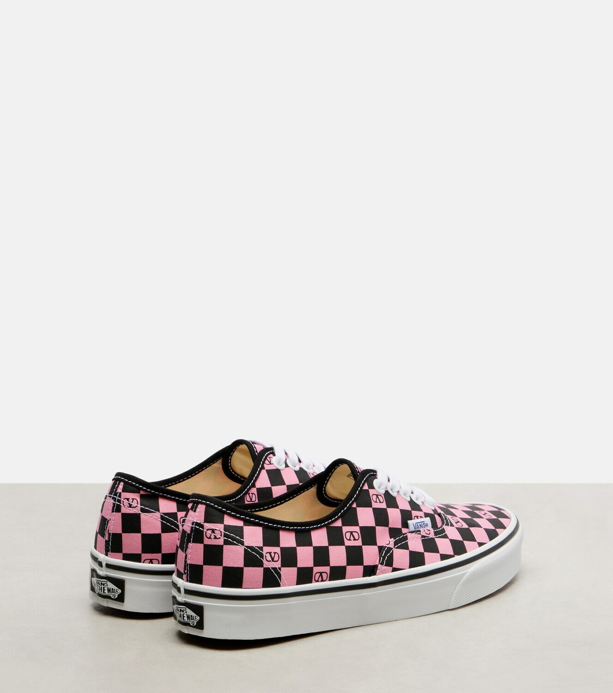Valentino Garavani and Vans VLogo checked sneakers