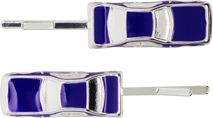 Photo: Marland Backus Silver & Navy Traffic Jam Hairpin Set