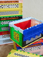 SAINT MXXXXXX - Logo-Printed Color-Block Set of 7 Foldable Boxes
