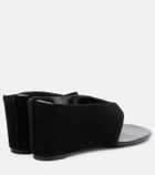 JUDE Yaga leather wedge thong sandals