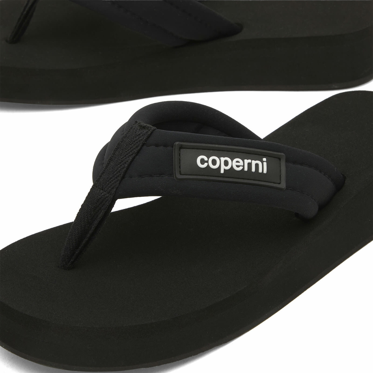 Coperni Women's FOAM FLIP FLOPS in Black