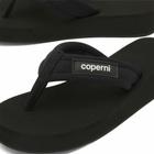 Coperni Women's FOAM FLIP FLOPS in Black