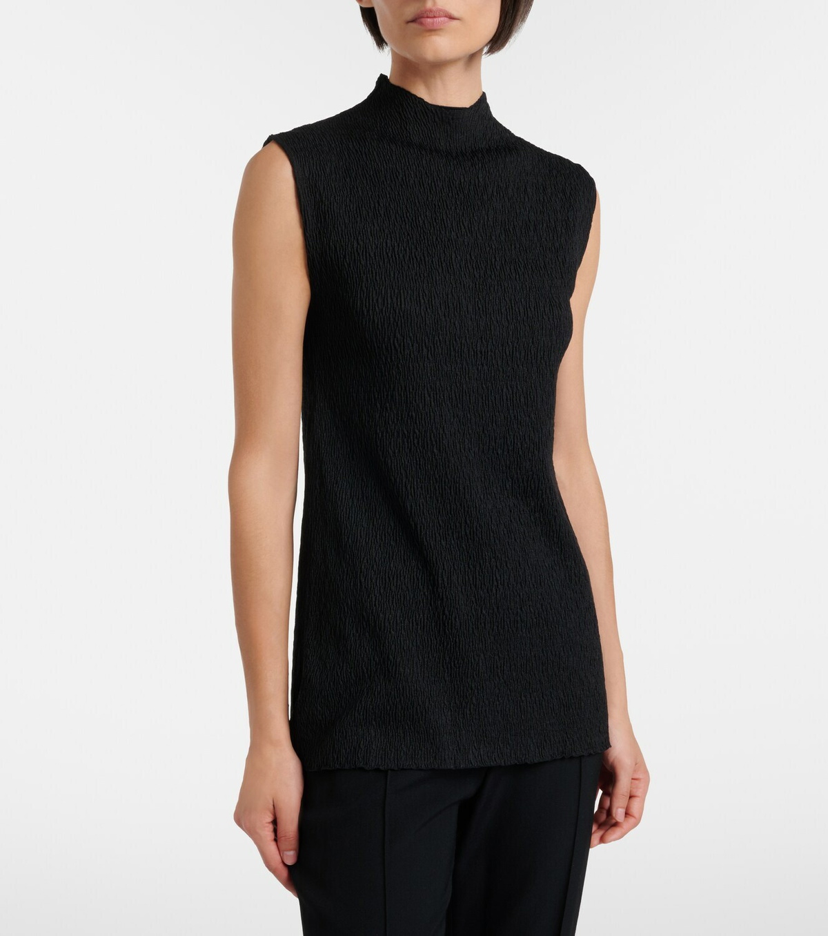 The Row Oakson knitted silk top