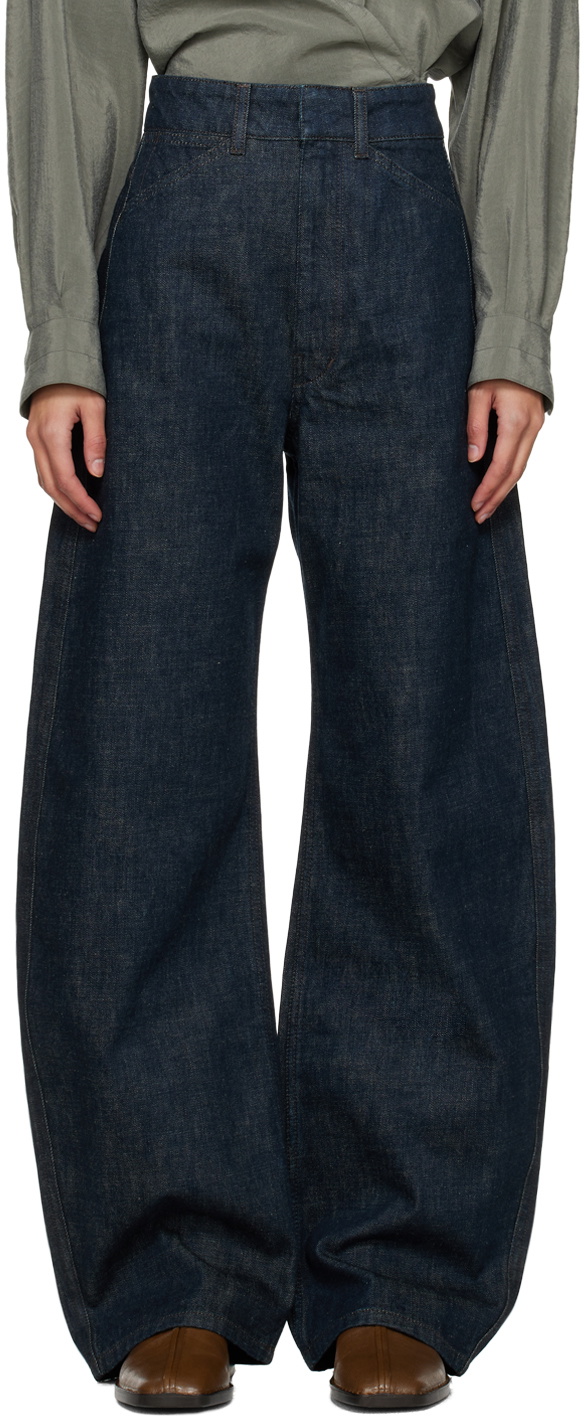 VIP【関税送料無料】希少 Lemaire Curved leg jeans LEMAIRE Blue Curved Jeans Lemaire