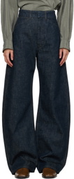 LEMAIRE Blue Curved Jeans