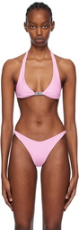 GCDS Pink Hardware Bikini Top