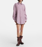 Miu Miu Foule leather ankle boots