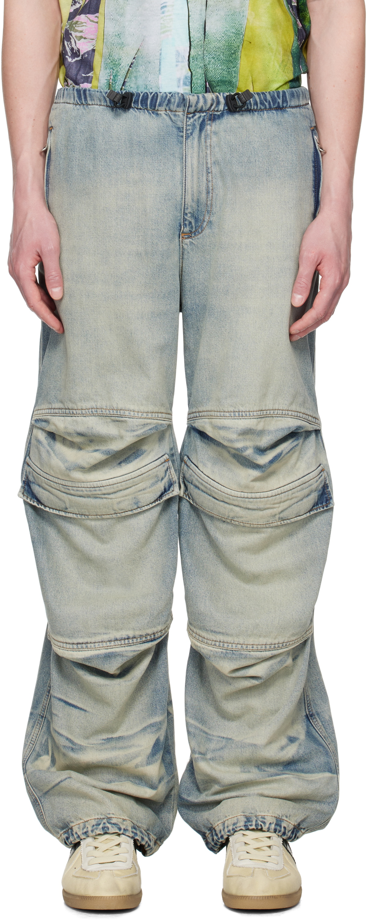 Diesel Blue Relaxed D-Dayetz 0abdf Jeans Diesel