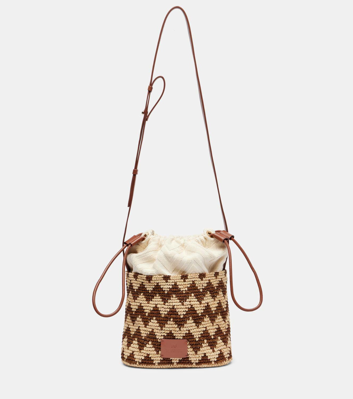 【MISSONI 】ミッソーニ 人気カゴバッグ MISSONI Leather-trimmed metallic crochet-knit tote | NET-A-PORTER