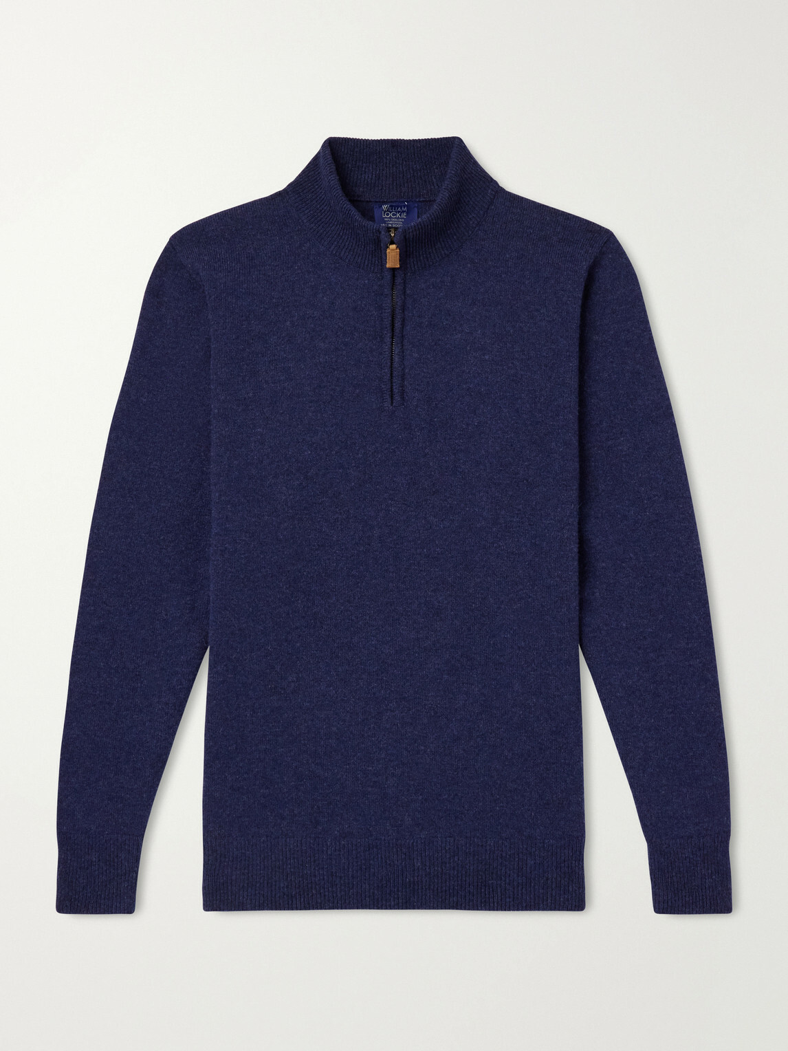 William Lockie - Wool Half-Zip Sweater - Blue