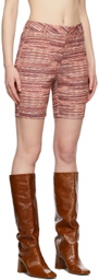 TheOpen Product Pink Printed Fitted Shorts