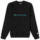 Billionaire Boys Club Men's Serif Logo Crew Sweat in Black