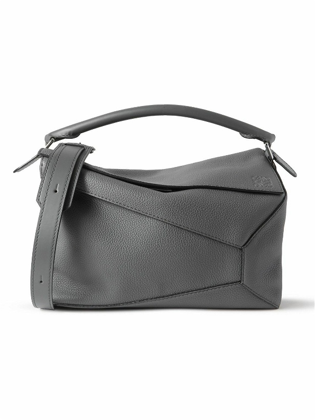 Photo: Loewe - Puzzle Full-Grain Leather Messenger Bag