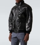Auralee Leather bomber jacket