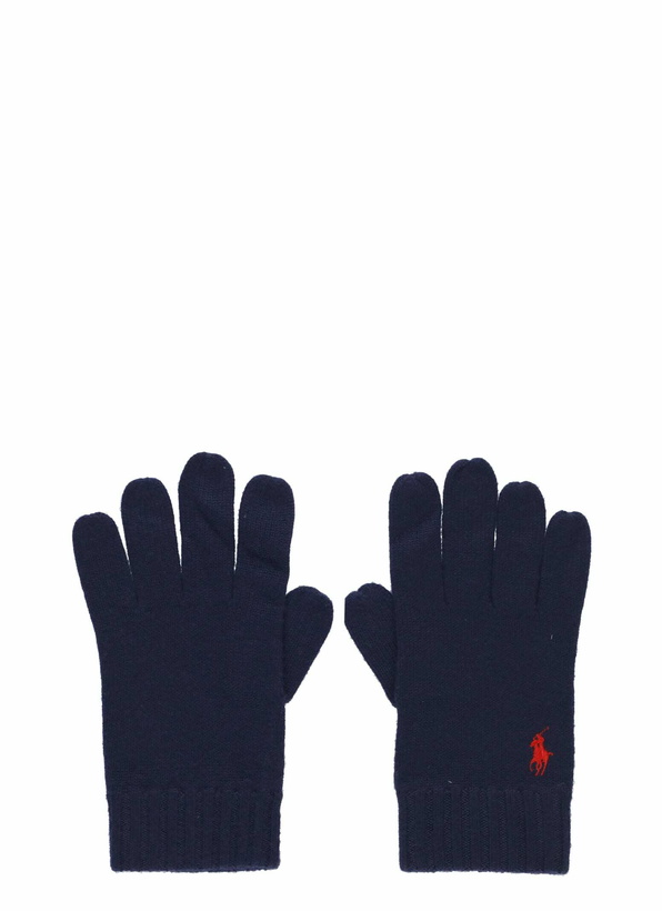Photo: Polo Ralph Lauren Logo Embroidered Knitted Gloves