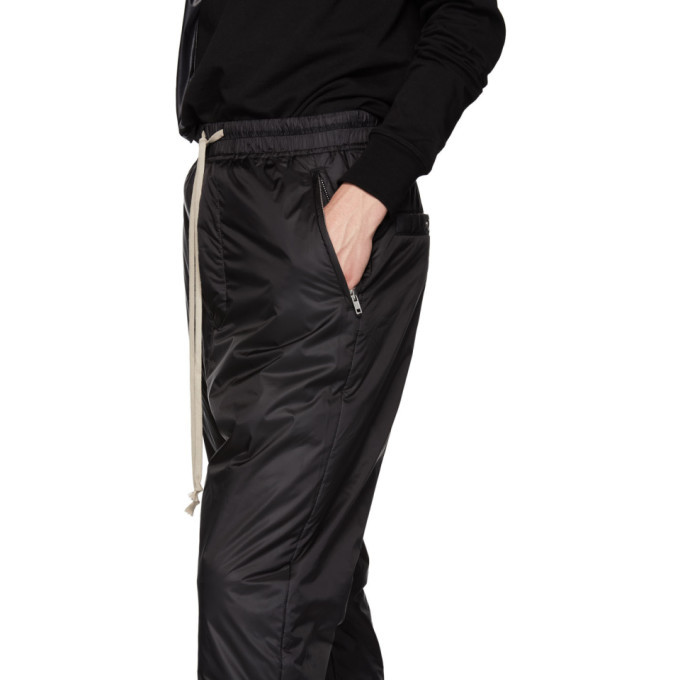 Rick Owens Black Nylon Track Pants Rick Owens