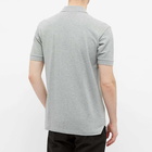 Comme des Garçons Play Men's Overlapping Heart Polo Shirt in Grey/Black