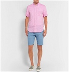 Beams Plus - Button-Down Collar Slub Linen Shirt - Men - Pink