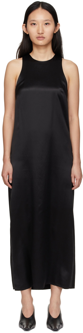 Loulou Studio Black Silk Sula Dress Loulou Studio