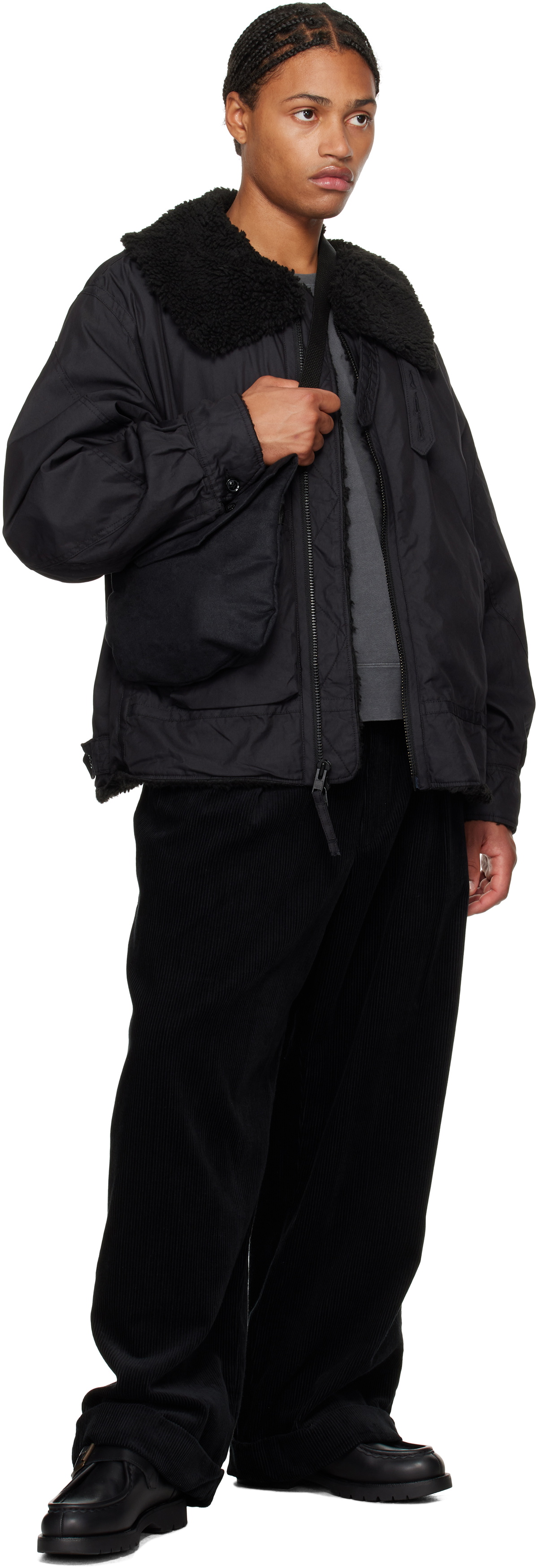 Engineered Garments Black Shoulder Pouch Tote