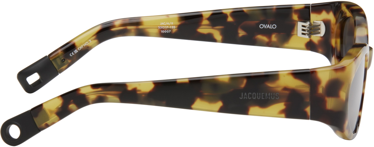 JACQUEMUS Brown 'Les lunettes Ovalo' Sunglasses