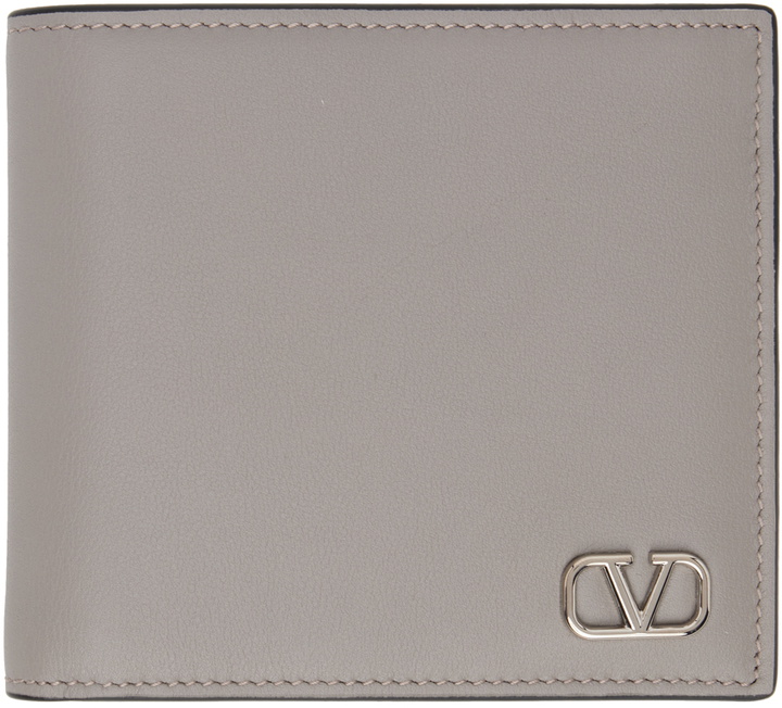 Photo: Valentino Garavani Taupe VLogo Wallet